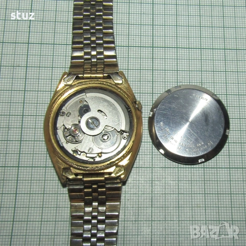 Мъжки часовник Сейко, самонавиващ, снимка 9 - Антикварни и старинни предмети - 54167521