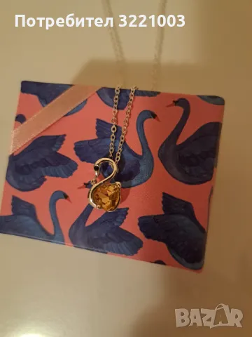 Ново дамско колие с лебед, снимка 2 - Колиета, медальони, синджири - 48228754