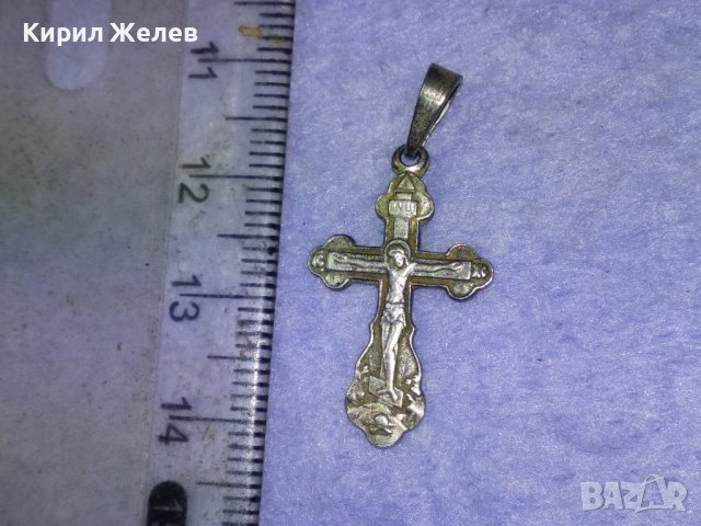 СПАСИ и СОХРАНИ Старинно СРЕБЪРНО ПРАВОСЛАВНО РАЗПЯТИЕ КРЪСТ СРЕБРО 925 с ПЕЧАТ на МАЙСТОРА 40531, снимка 11 - Антикварни и старинни предмети - 42762937