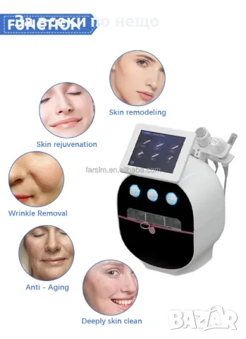 Мултифункционален 6в1 уред за грижа за кожата, снимка 3 - Козметични уреди - 48673842