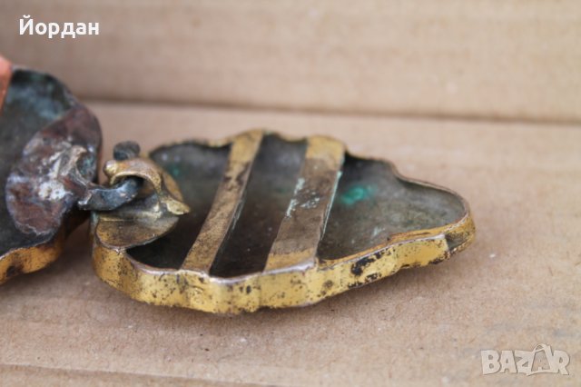 Сребърни пафти с живачна позлата, снимка 8 - Антикварни и старинни предмети - 44479918