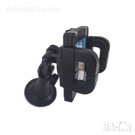 Универсална стойка телефон Automat, За кола, Черна, снимка 6 - Аксесоари и консумативи - 29313616