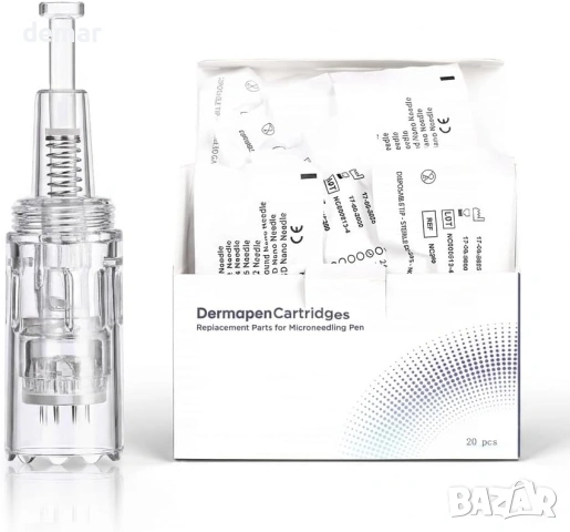 12-пинови касети за микронидлинг M1 / ​​P10 / P20, 20 бр. резервни глави