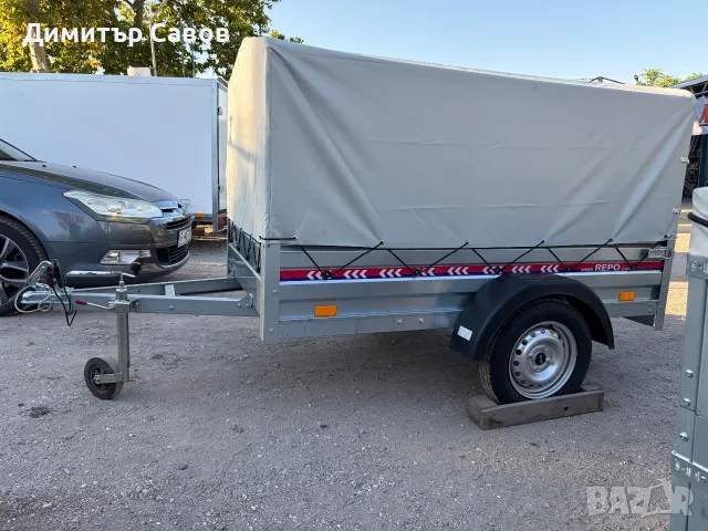 Туристическо ремарке REPO RPP с брезент и шпригли до 750кg., снимка 2 - Ремаркета - 55728778