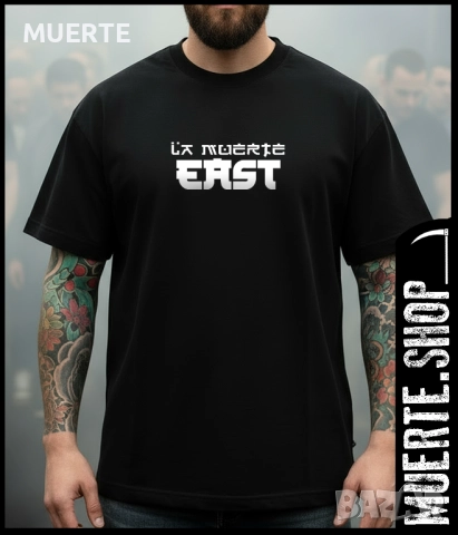 Черна тениска SAMURAI EAST, снимка 2 - Тениски - 52108223