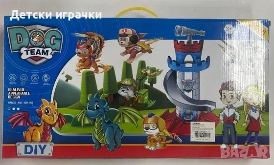 Пес Патрул фигурки с база, кула комплект , снимка 2 - Други - 49254133
