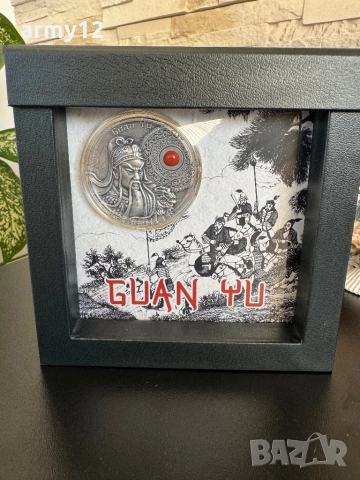 Сребърна монета Niue 5$  2 oz .999  Coral Jasper 