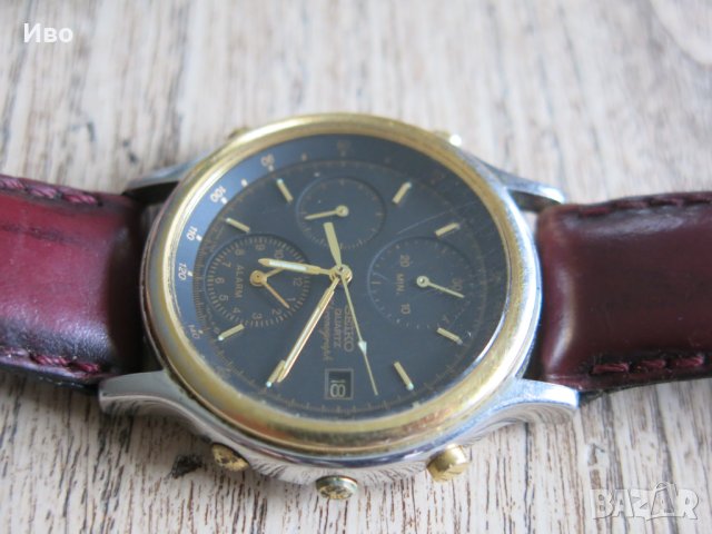 Ретро мъжки часовник Seiko Chronograph 7T32-6A5A, снимка 9 - Мъжки - 44338983