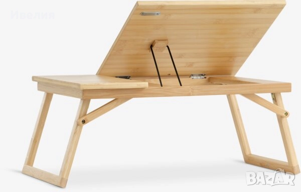 Поставка за лаптоп Lohals бамбук, снимка 2 - Лаптоп аксесоари - 52939954