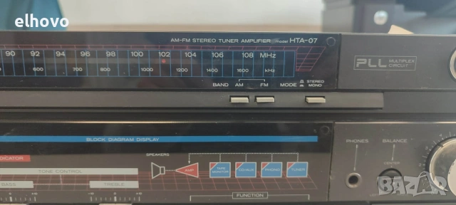 Стерео усилвател с тунер Hitachi HTA-07, снимка 8 - Ресийвъри, усилватели, смесителни пултове - 53257443