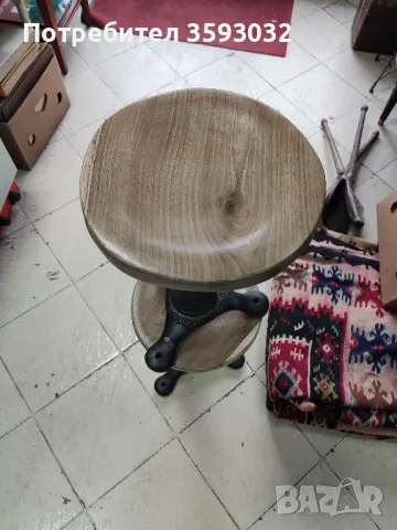автентична табуретка Singer , снимка 3 - Колекции - 49540325