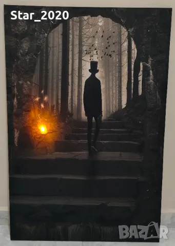 Светеща картина с LED осветление - господин, снимка 2 - Картини - 49690988