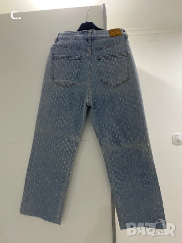 Дамски дънки с камъни, снимка 6 - Дънки - 52807556