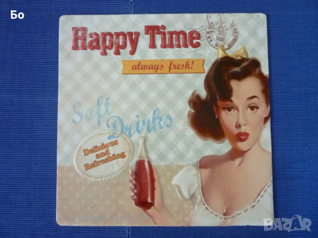 метална табела Happy Time, снимка 1