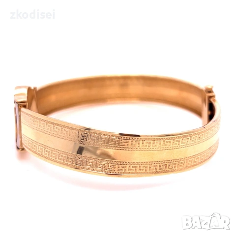 Златна мъжка гривна 16,72гр. 14кр. проба:585 модел:37066-1, снимка 2 - Гривни - 53349789