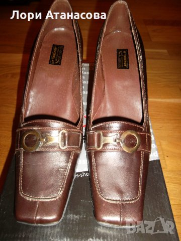 Елегантен модел дамски обувки, изработен от  естествена кожа, снимка 1 - Дамски обувки на ток - 30538598
