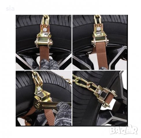 Вериги за гуми за сняг и лед, против плъзгане, за многократна употреба, 10 бр., снимка 3 - Аксесоари и консумативи - 39614076