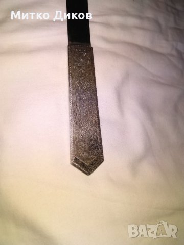 Ножче за писмо с инскрустации винтидж 240мм рядко, снимка 3 - Колекции - 30736861