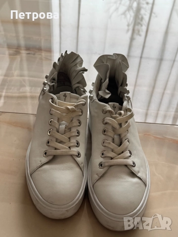 Дамски кецове Cesare Paciotti естествена кожа, снимка 2 - Маратонки - 51764342