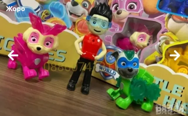 ГОЛЯМ КОМПЛЕКТ ВСИЧКИТЕ ГЕРОИ НА ПЕС ПАТРУЛ 048626, снимка 6 - Фигурки - 47613020