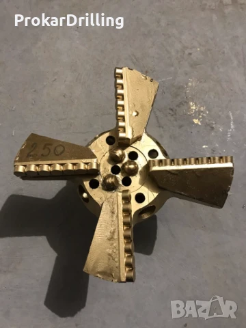 PDC длето 250 мм | Лопатково длето, ролково длето, сондажно длето