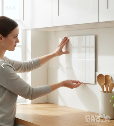 3D самозалепващо се стенно покритие тип плочки – пакет от 10 броя (30×23 см)