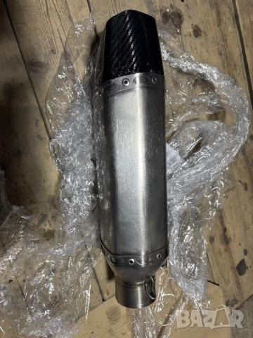 Титаниев ауспух Lextek ST5 slip on 60mm, снимка 3 - Части - 52444583