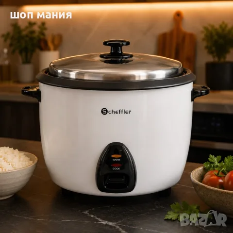 Оризоварка 2.8L, 1000W – Автоматично готвене, поддържане на топлина, незалепващо покритие