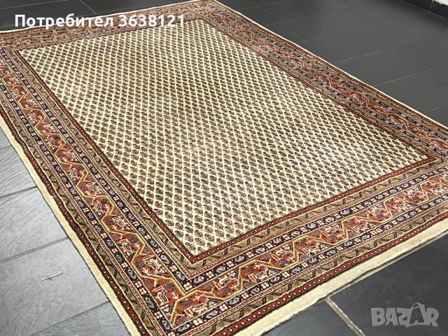 Сароу Мир - Килим 235 /170 см ръчно изработен уникален, снимка 5 - Килими - 53930332