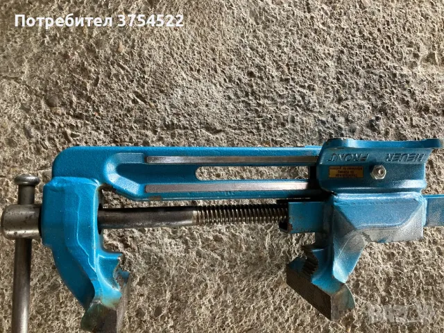 Професионално настолно менгеме Heuer 140 мм, снимка 2 - Менгемета - 50392983