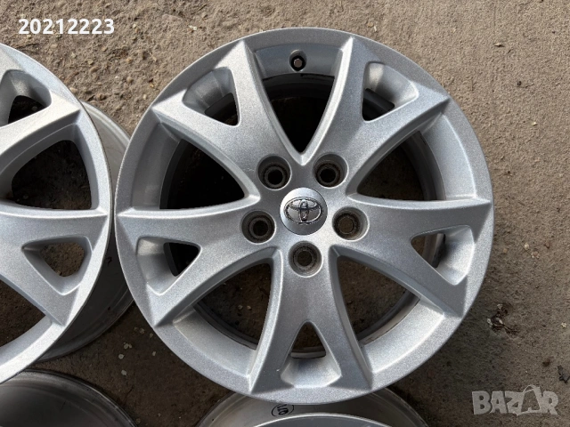 4 броя алуминиеви джанти за Toyota Corolla,Corolla Verso,Verso,Auris 16, снимка 9 - Гуми и джанти - 54244287