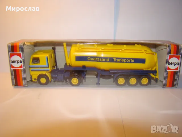 HERPA H0 1/87 SCANIA ЦИСТЕРНА КАМИОН МОДЕЛ КОЛИЧКА