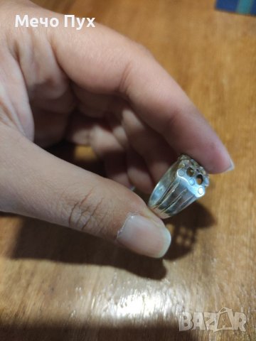 Сребърен пръстен (42), снимка 3 - Пръстени - 38141280