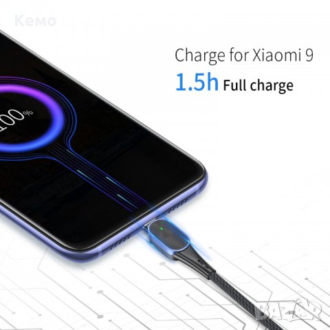 Кабел USB Type C към USB C 60W PD за бързо зареждане, снимка 2 - USB кабели - 31010268