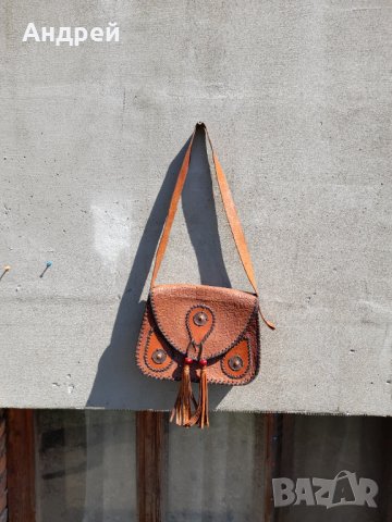 Стара дамска кожена чанта #10