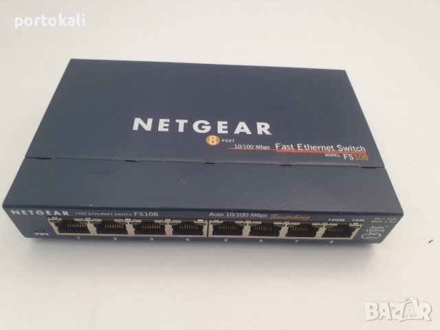 +Гаранция! Switch Суич Netgear FS108, снимка 6 - Суичове - 39506744