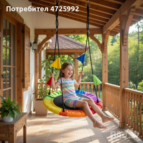 Люлка "Щъркелово гнездо" — здрава, удобна и подходяща за деца и възрастни до 150 кг, снимка 9 - Детски люлки - 53321802