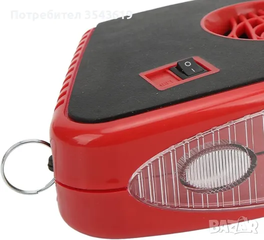 2024 200W Печка Духалка за Кола с дръжка и LED ФЕНЕР климатик парно, снимка 3 - Аксесоари и консумативи - 47615986