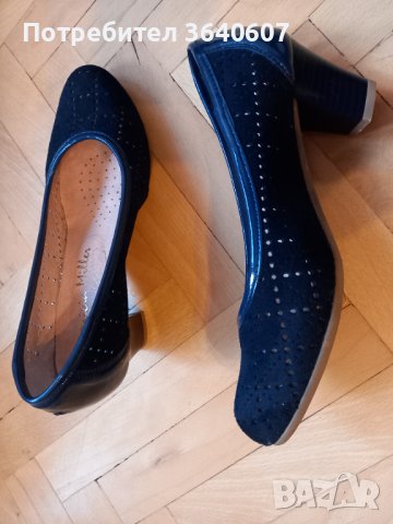 Обувки естествен велур, снимка 1