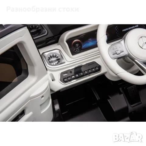 Акумулаторен джип Mercedes EQG Electric G-Class 12V с отварящи се врати меки гуми 4x4, снимка 17 - Друга електроника - 48642779