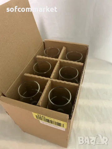  Комплект 6 бр. Чаши за ракия и ликьор (135ml) – ЧИСТО НОВИ!