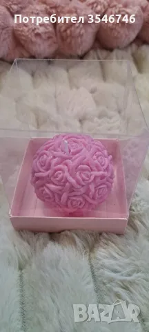 красиви свещници от керамичен гипс и свещи от соев восък. , снимка 8 - Декорация за дома - 49324860