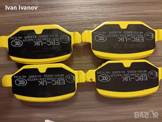 Задни спортни накладки EBC Yellow stuff за Алфа Ромео 156, 147 и ГТ. DP41430R. , снимка 12 - Части - 52851700