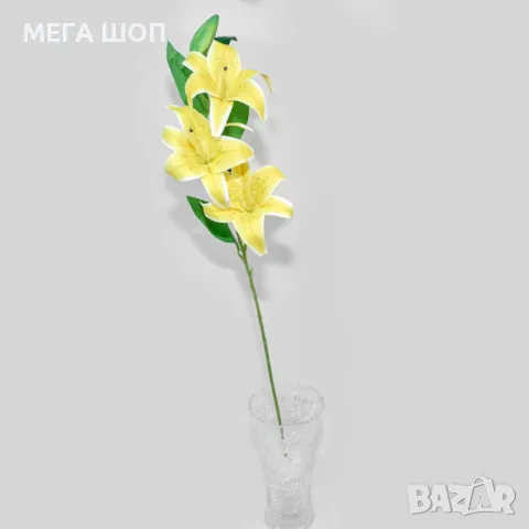 Изкуствени стръкове с лилии, снимка 3 - Изкуствени цветя - 50332336
