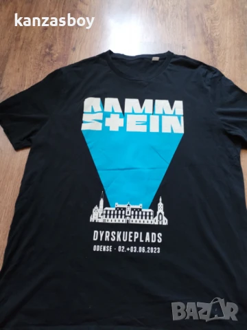 rammstein 2022 tour dyrskueplads odense tshirt - мъжка колекционерска тениска 3ХЛ, снимка 5 - Тениски - 51182614