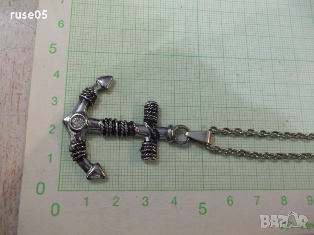 Синджир с котва имитационна бижутерия, снимка 2 - Бижутерийни комплекти - 30303090