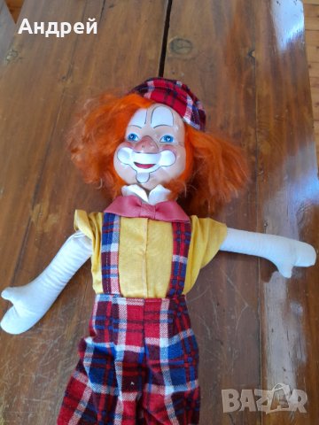 Стара кукла,клоун #11, снимка 2 - Други ценни предмети - 37760188