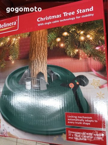 Стойка за естествена коледна елха, Ø37 см, за естествени елхи с височина до 2,5 метра, снимка 5 - Други - 31344596