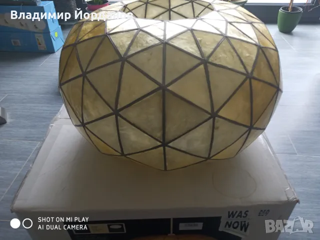 абажур със седефни орнаменти за дневна , снимка 3 - Други - 49044658