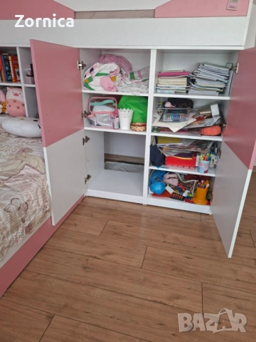 Поръчково обзавеждане за момичешка детска стая, с тайно скривалище, снимка 8 - Спални и легла - 53140371